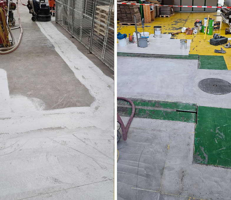 Vorbereitungsarbeiten Schleifen